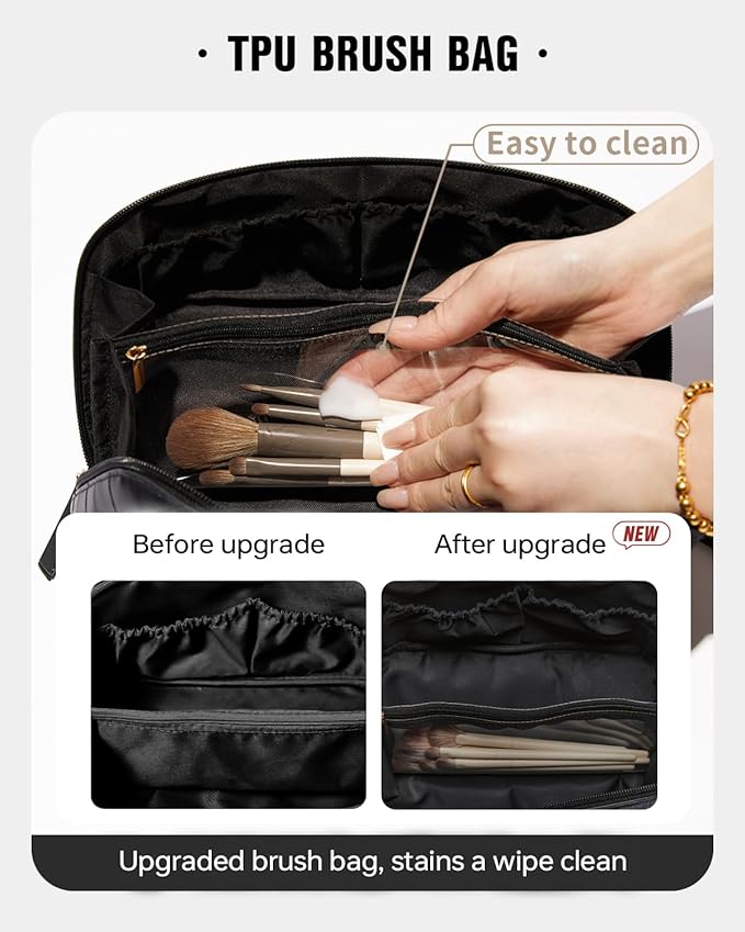 Eachy travel makeup bag,large capacity