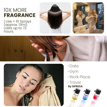 36pcs luxurious Scented Hair Perfume Oil 9 in 1,9 Varied Fragrances,Anti Frizzy,Avocado Oil,Moisturize Dry Damaged Hair,Splash'n Shine,Smoothing, Mini Bottles,Hair Care Set,Smell Good,Gift for Women