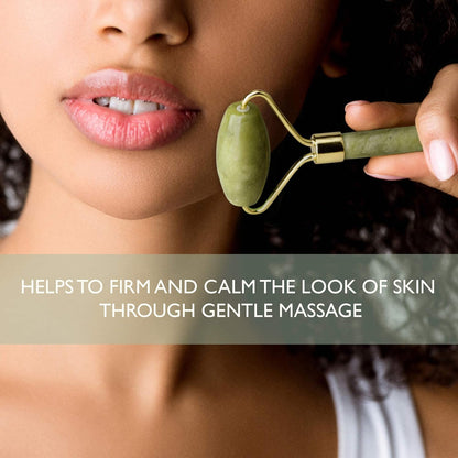 Ice Face Mask + Jade Roller - Beauty Roller Face Neck Massage Tool - Stone Face Roller & Facial Mask Set for Wrinkles Fine Lines & Anti Aging, Puffy Eyes, Dark Circles & Overall Skin Care