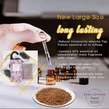 Large 12 Packs Flower Citrus Hanging Closet Air Freshener Scented Sachets Long Lasting Smell Goods