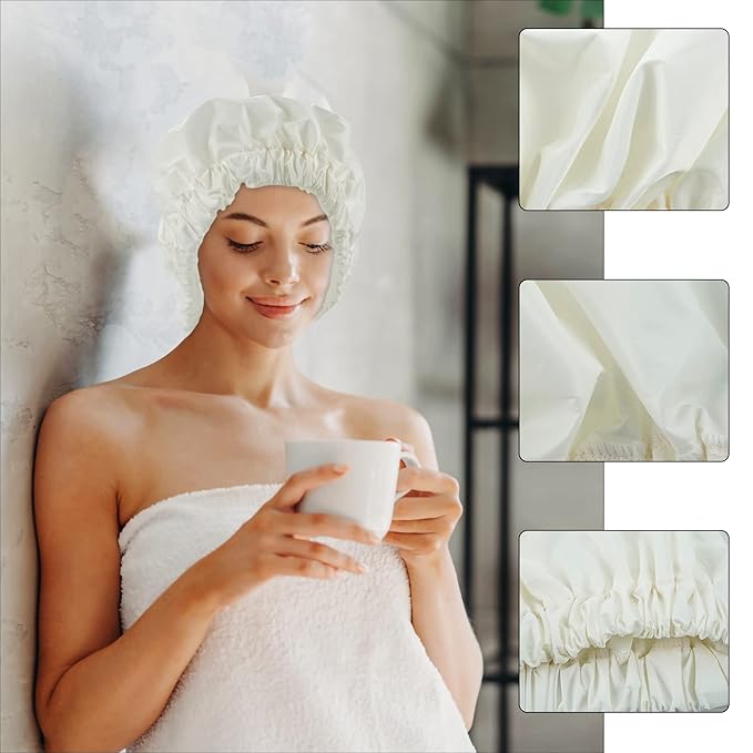 Reusable shower cap for women,
