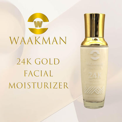 Luxury 24K Gold Moisturizing, Nourishing, Anti-Aging Moisturizer, Toner, Facial Cream & Serum Skincare Set