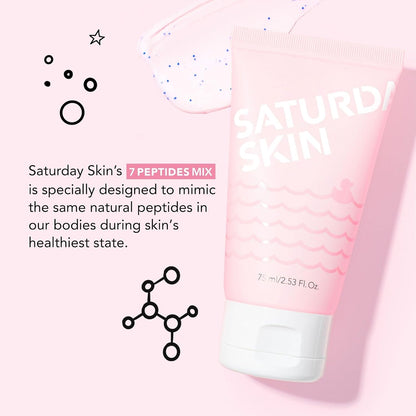 Saturday Skin Rub-A-Dub Refining Peel Gel Facial Cleansing Gels, Facial Polishes Washes with Natural Fruit Enzymes, Gentle Exfoliator Scrub for All Skin Types, Korean Skin Care (2.53 Fl. Oz. (75ml))