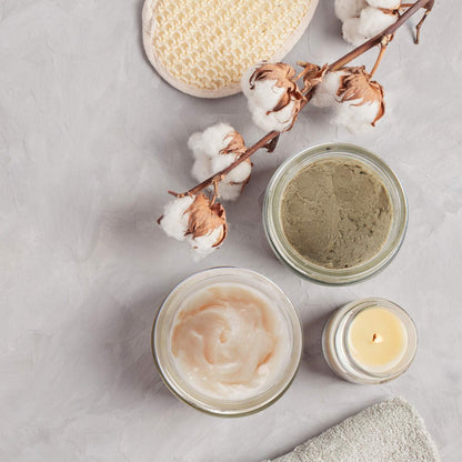 2oz Glass Jars 24 Pack, Hoa Kinh Mini Round Clear Glass Jars with Inner Liners and Black Lids, Perfect for Storing Lotions, Powders and Ointments