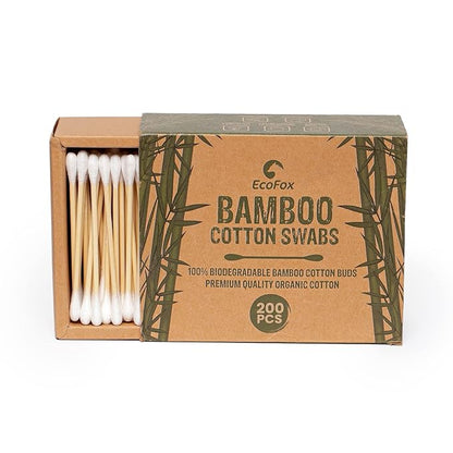Bamboo cotton swabs 200 count