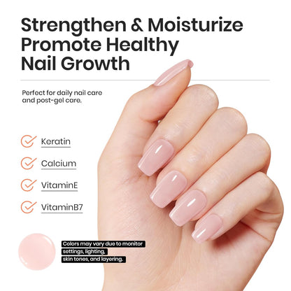 Beetles Nude Color Base Builder for Nails: Nail Strengthening Extension Sculpting Nail, Soak Off Long Lasting UV LED Gel Nail Polish Rubber Base Coat