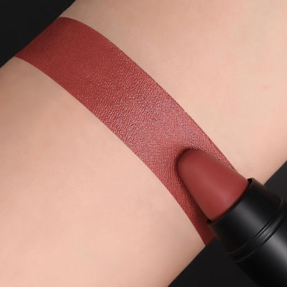 FOCALLURE Ultra Chic Matte Lipstick,Rich Vitamin E Lip Crayon,Lightweight Matte Color without Drying or Fading,Long Lasting Waterproof Lips Makeup,AUBURN