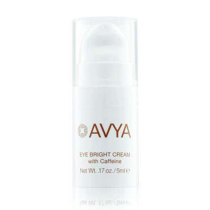 AVYA Eye Bright Cream (0.17oz / 5ml) - Advanced Ayurvedic Skincare/Caffeine Reduces Dark Circles and Puffiness/Tightens and Reduces Fine Lines Around Eyes
