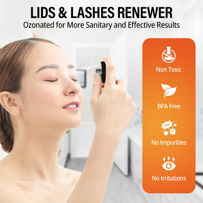 The Goodbye Company Ozonated Lid and Lash Renewer; Hypochlorous Acid Spray Eyelid & Eyelash Extension Cleanser; 100% Natural Lash Cleaning Kit; Made in USA (30 mL)