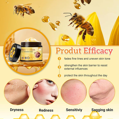 2Pcs Bee Venom Skin Restoration Cream, Professional Bee Venom Comprehensive Skin Treatment Cream, for Firming, Wrinkle Reduction & Moisturizing, Natural Serum for All Skin Types