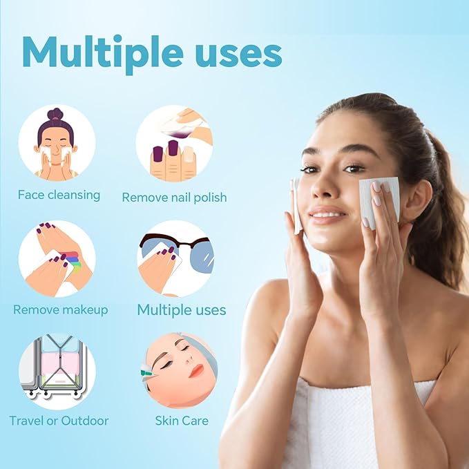 Square makeup cotton pads,facial lips