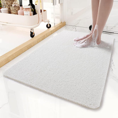 Non-Slip Bathtub Mat, 24x35 Inch Shower Mats for Bath Tub, PVC Loofah Bathroom Mats for Wet Areas, Quick Drying