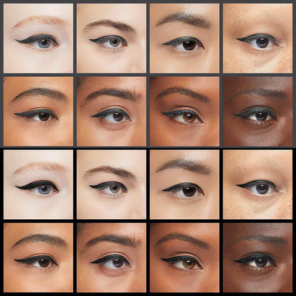 Kaely 2Pcs Black Gray Gel Eyeliner Pencil,Natural Cream Eye Liner Waterproof Smudge Proof,Cat Eye Black Smokey Eyeshadow Palette Stick Crayon,Goth Halloween Makeup,delineador de ojos contra el agua