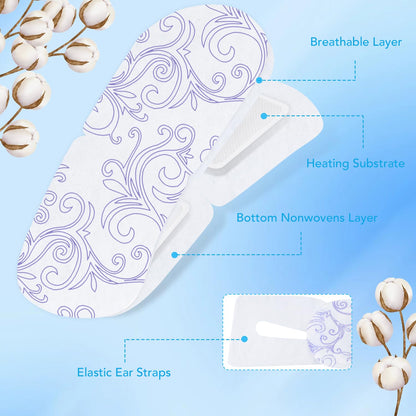 XPCARE 48 Pack Steam Eye Masks for Dry Eyes, Self Heated Steam Warm Eye Mask, Disposable Heated Eye Mask for Dark Circles, Puffy Eyes, Relief Stress Eye Fatigue (Unscented)