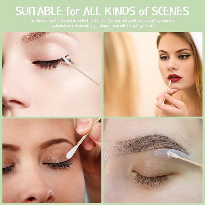 Bamboo cotton swabs 600 count