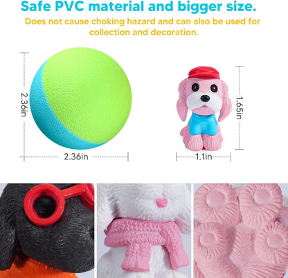 Bath Bombs for Kids with Surprise Toys Inside, 12 Pack Natural Organic Handmade Kids Bath Bombs with Animal Puppy Dog Toys, Fizzy Bubble Bath Gifts Set for Girls Boys Toddler