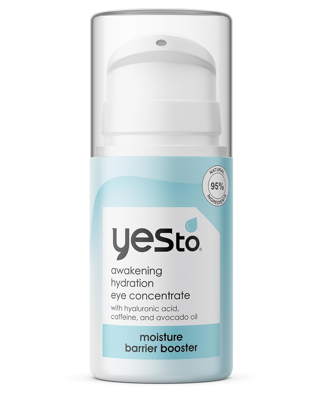 Yes To Awakening Hydration Eye Concentrate, Nourishes Delicate Skin Around Eyes For A Smoother, More Moisturized, and Brighter Appearance, Natural, Vegan & Cruelty Free, 0.5 Fl Oz