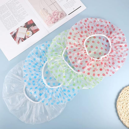 6 pcs shower caps, waterproof