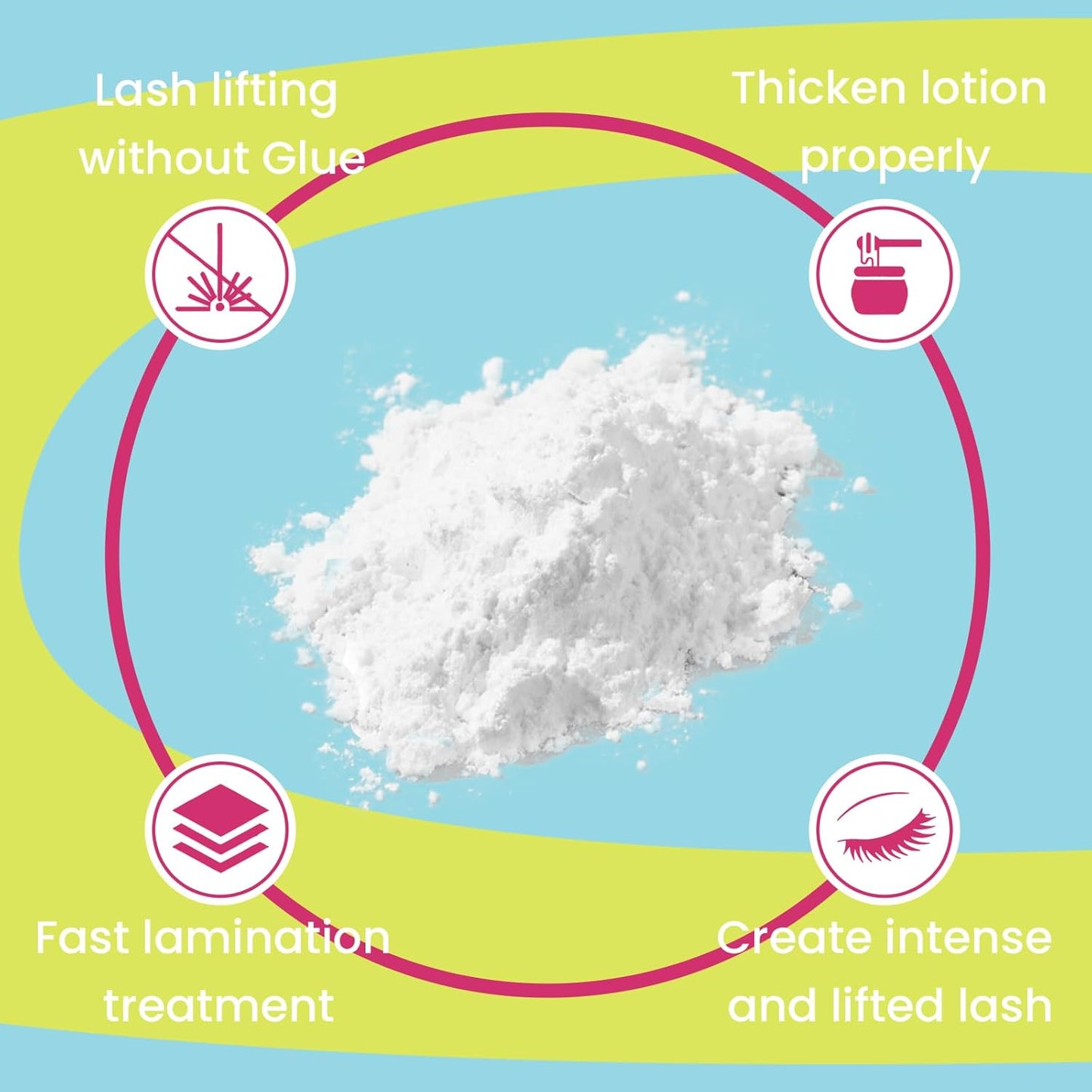 PERMANIA Lash Lift Powder, Super Mix Eyelash Perm Solution Achieve Glue-Free for Korean Lash Lift, Salon Use (Nourishing)