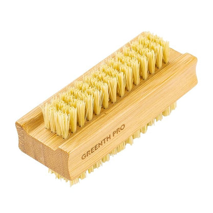 Bamboo nail brush??pcs two-side firm