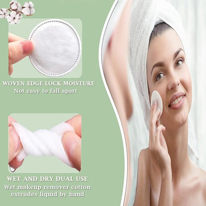 Premium cotton rounds for face,