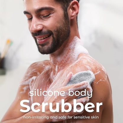 Mainbasics exfoliating silicone body scrubber