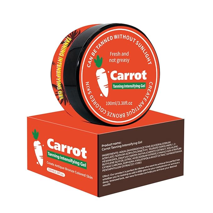 Carotene Tanning Gel, Carrot Tanning