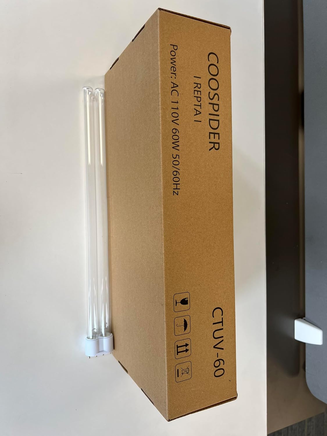 60W UV Sanitizer Light, Portable Ultraviolet Light with 3-Gear Timer and Remote Control, 110V, 99.99% UVC Ozone Free UV Lamp for Home, Office, Hotel, School