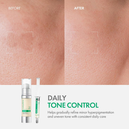 Easydew DW-EGF Melatoning Ampoule 1X - Hydrating Dark Spot Serum with Niacinamide & Glutathione for Uneven Skin - Fast Absorbing Day & Night Ampoule Korean Skin Care (Bottle 1.01 fl oz, EGF 1X)