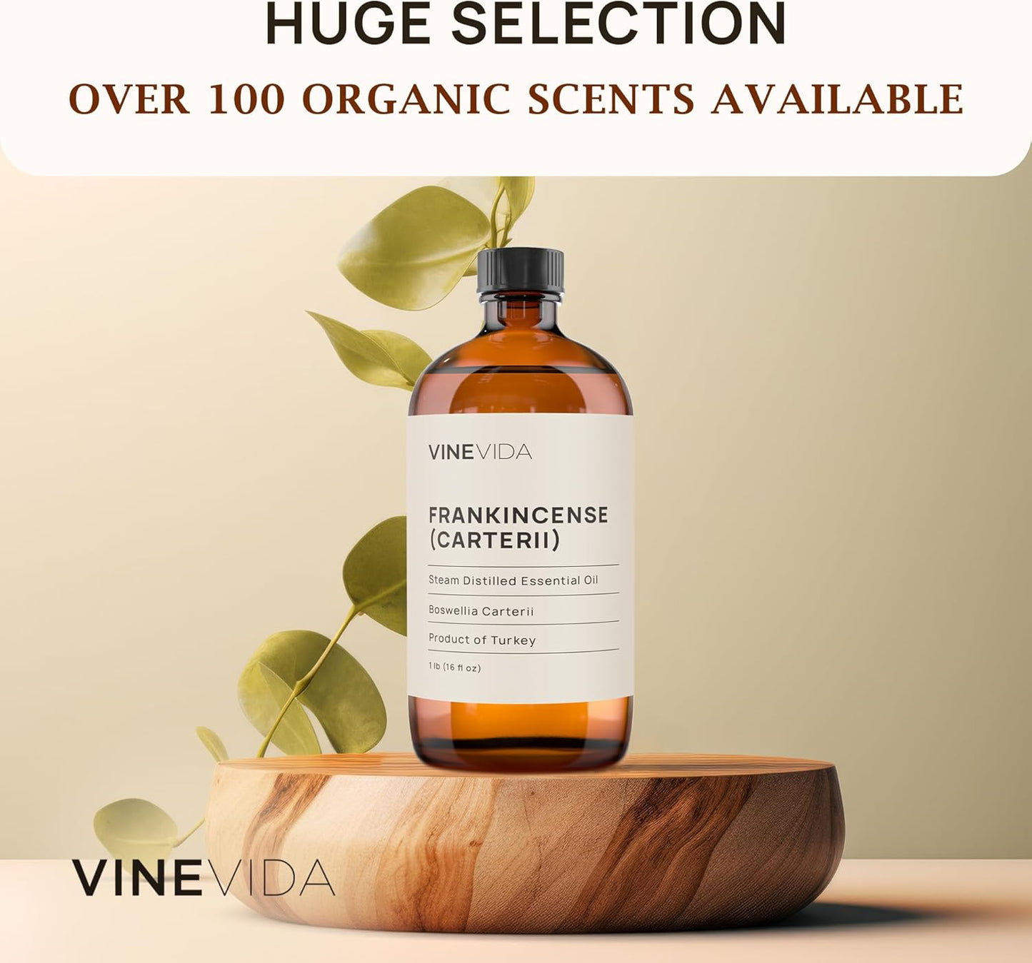 VINEVIDA Frankincense Essential Oil - 16 oz Undiluted - DIY Candle Scents - Safe for Skin