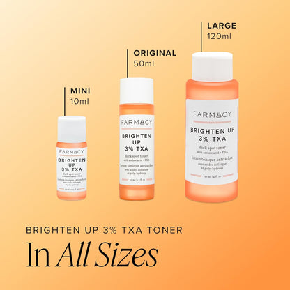 Farmacy 3% TXA Toner for Face - Brightening Face Toner for Oily Skin - Liquid Exfoliant with Azelaic Acid + 5% PHA to Target Visible Dullness + Help Reduce Uneven Skin Tone (50ml)