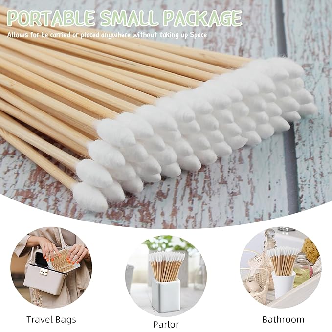 200 count bamboo cotton swabs