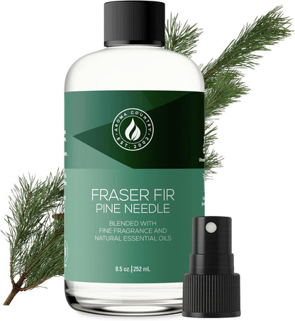 Aroma Country Fraser Fir Diffuser Oil - Luxury Essential Oils for Diffuser Refill & Air Freshener Room Spray - Long-Lasting & Natural Home Fragrance, Pine Needle Scented Oil for Diffusers (8.5 Fl. oz)