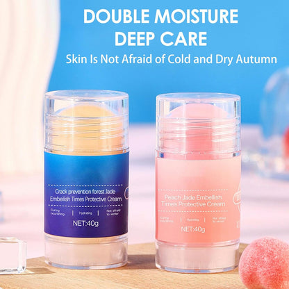 Crack Feet Prevention Stick 2PCS - Foot Care Cream Heel Balm for Dry Cracked Feet, Remove Dead Skin and Moisturize Dry Skin for Face, Knees, Elbows, Hands (2pcs, Apple Flavor + Coconut)