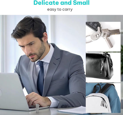 Pill case, Titanium Pill Box Keychain - 100% Waterproof Medicine Organizer, Keychain Pill Container for Emergency Pills, Outdoor Travel Camping