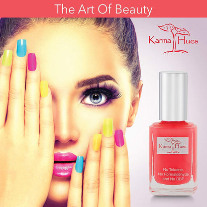 Karma Naturals Nail Polish – Non-Toxic, Vegan & Cruelty-Free (Linda, 0.43 fl oz)