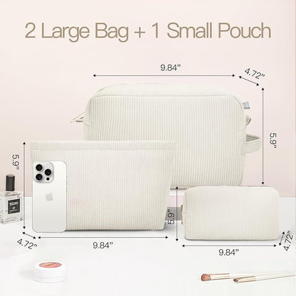 3 pieces makeup bag cosmetic