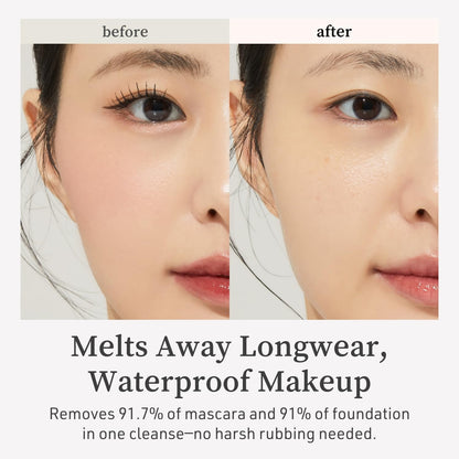 NOONI Korean Cleansing Oil - Snow Aqua 0 Ginseng Deep Cleansing Oil | Makeup Blackhead Remover, Pore Care Control, Glass Skin, Helps Control Sebum, Revitalizing Care, 6.76 FL Oz