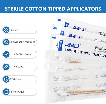 Jmu sterile cotton tipped applicators