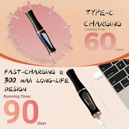 2025 Upgraded Heated Eyelash Curler – Fast 5s Heat-Up, USB Rechargeable Electric Eyelash Curler, 3 Temperature Modes, LED Display, Anti-Burn, 24H Long-Lasting Curl, Perfect Gift for Women (Black)