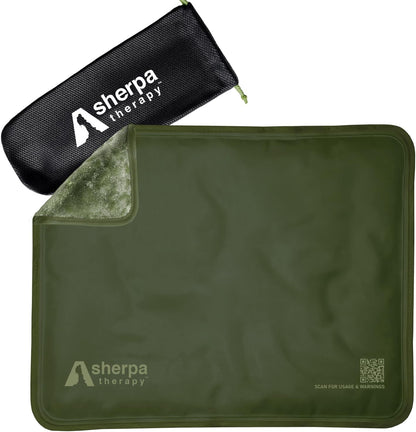 Large Ice Packs for Injuries Reusable - Soft Gel Hot and Cold Packs for Injuries, Hip, Shoulder, Back Pain Relief - 11.5" x 14.5" - Green