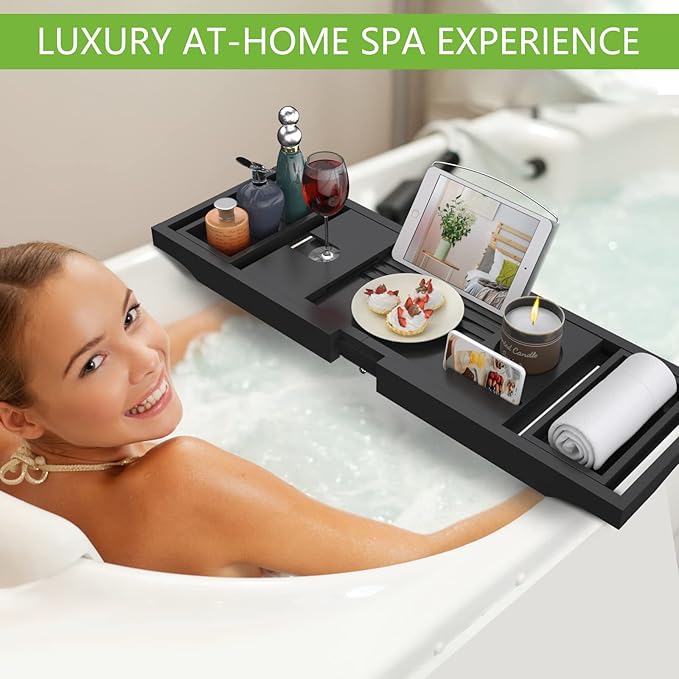 Artmalle bathtub caddy tray -