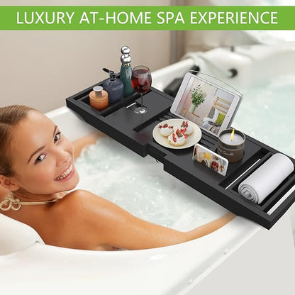 Artmalle bathtub caddy tray -