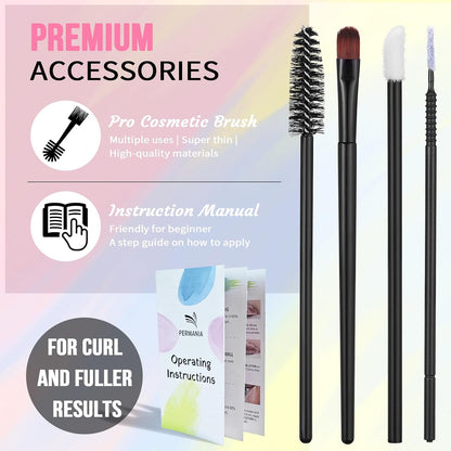 PERMANIA Korean Lash Lift Kit, Tube Design Easy to Apply Brow Lamination Kit for Natural Results Instant Lifting & Curling with Detailed Instruction