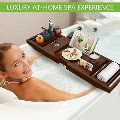 Bathtub caddy tray for tub,