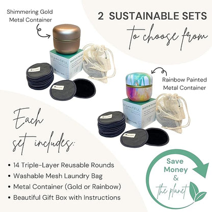 Reusable cotton rounds for face