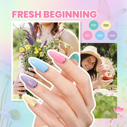 Beetles Gel Nail Polish Kit with U V Light - 32 Colors Nail Kit 55 Pcs Gel Polish Set Four Seasons Glow Pro Base & Matte Glossy Top Coat Nails Stuff Soak Off DIY Art Set Gifts for Women Teen Girls