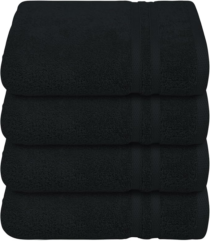Infinitee xclusives black hand towels