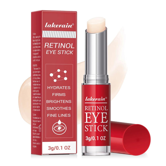 Retinol Eye Stick - With Collagen and Hyaluronic Acid, Retinol Cream, Retinol Face Cream, Under Eye Cream Anti Aging, Brightening Eye Balm Reduces Fine Lines and Dark Circles