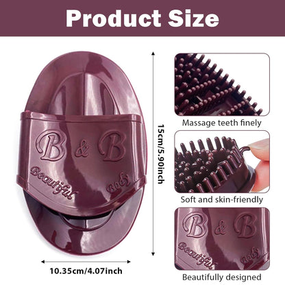 2-Pack 2025 Pro Meridian Massage Brush Set - Full Body & Scalp Acupressure Tool for Head-to-Toe Relaxation - Salon Quality Comb Gift Idea